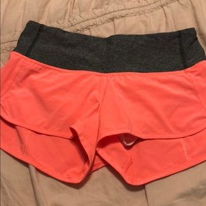 Neon lulu shorts! Adorable size 4